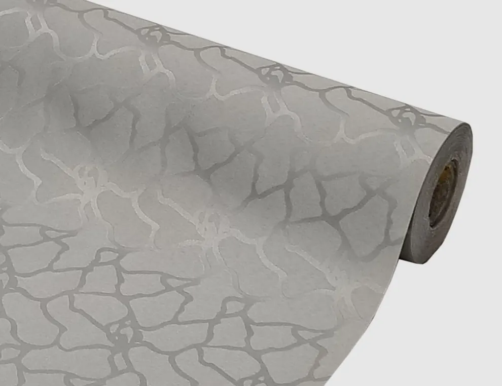 Tischdecke Damast Marmor Silber