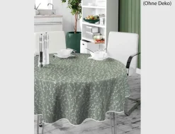 Tischdecke Paspel Floral Salbei Ø140cm