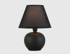 Tischleuchte Keramik Schwarz