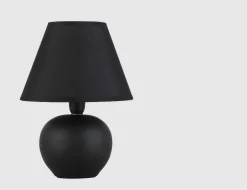 Tischleuchte Keramik Schwarz