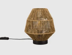 Tischleuchte Papier Braun Ø20cm