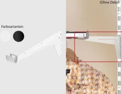 Träger für Kleiderstange 33 cm