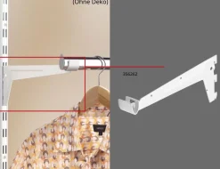 Träger für Kleiderstange 33 cm