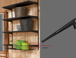 Träger 1-reihig 60 cm
