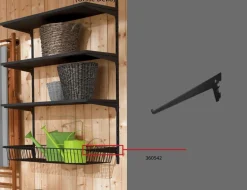 Träger 1-reihig 25 cm