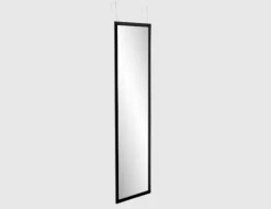Türhängespiegel Schwarz 30x120 cm