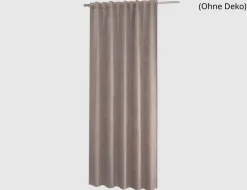 Verdeckte Schlaufe Barcelona Taupe 245x135cm