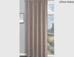 Verdeckte Schlaufe Barcelona Taupe 245x135cm