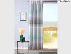 Verdeckte Schlaufe Mint, Grau