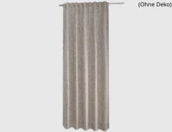 Verdeckte Schlaufe Moire Taupe 245x140cm