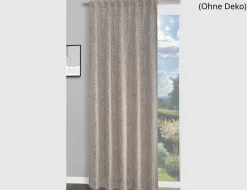 Verdeckte Schlaufe Moire Taupe 245x140cm