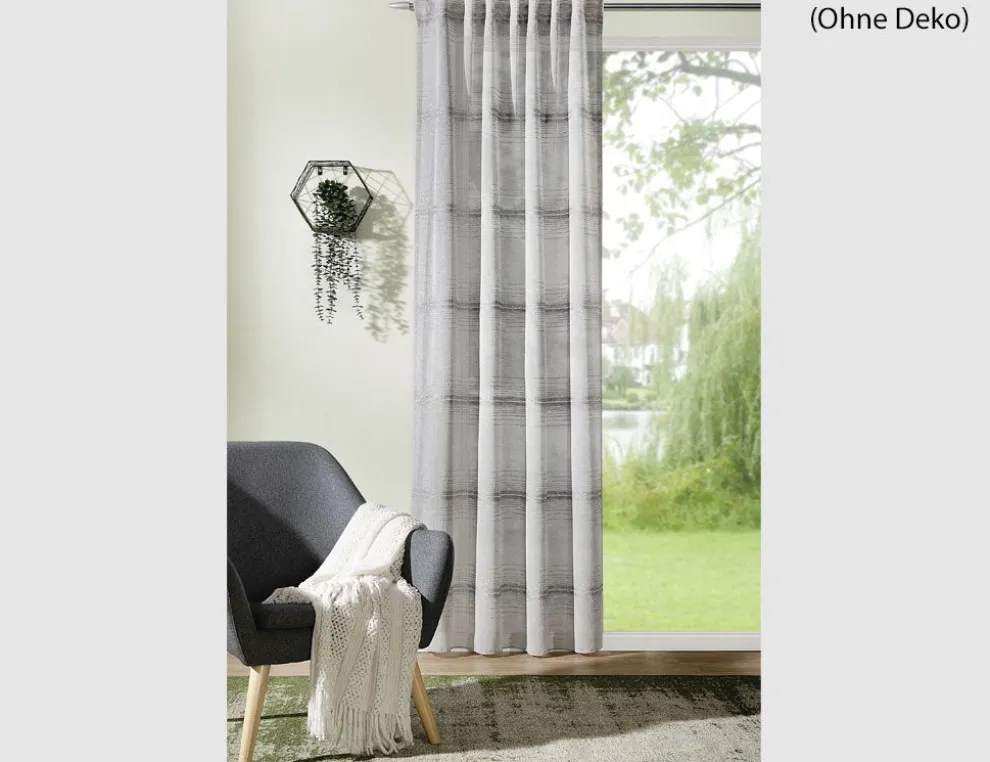 Verdeckte Schlaufe Ora Grau Lurex