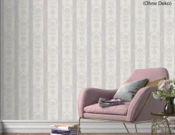 Vinyltapete Ornamente Flitter Beige