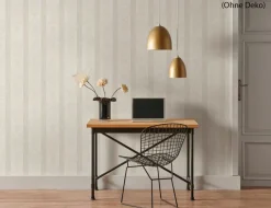 Vinyltapete Ornament Flitter Beige