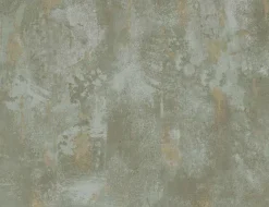 Vliestapete Betonoptik Grün, Braun