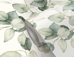 Vliestapete Blätter Eukalyptus Grün