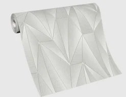 Vliestapete Grafik Metallic Grau
