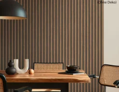 Vliestapete Holz Braun