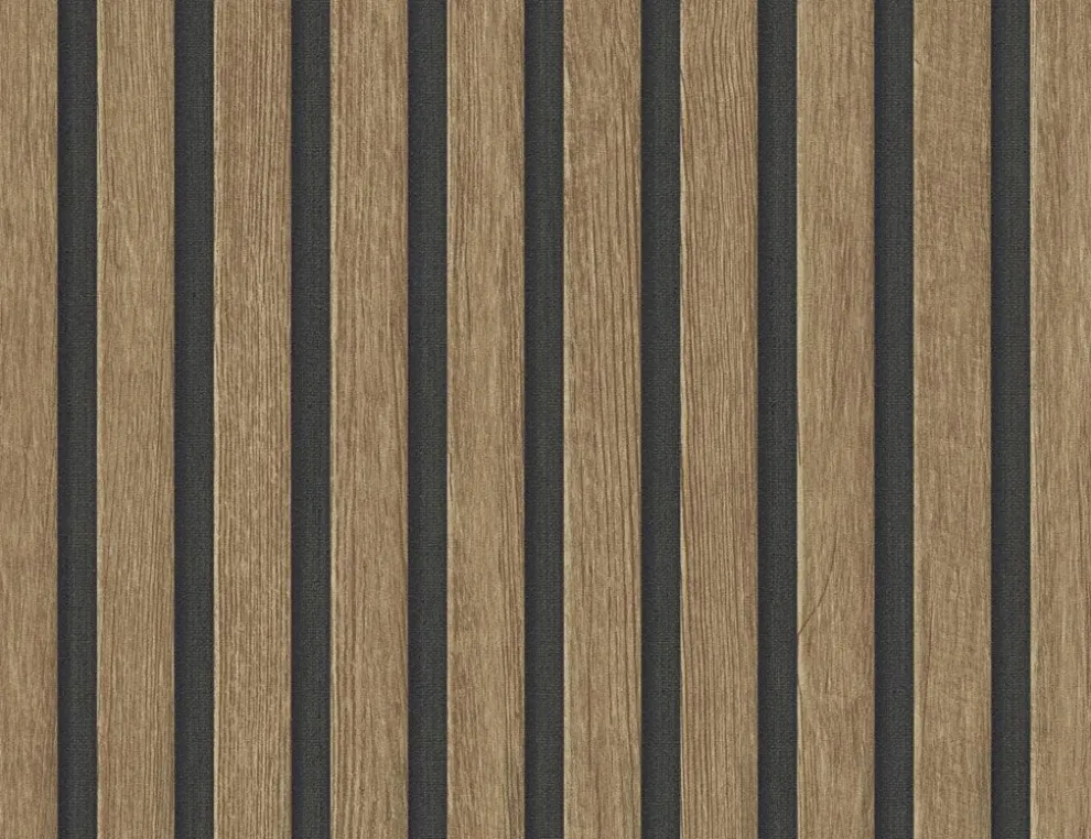 Vliestapete Holz Braun