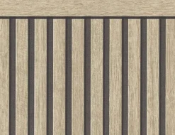 Vliestapete Holz Hellbraun, quer