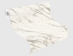 Vliestapete Marmor Creme, Silber
