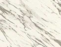 Vliestapete Marmor Creme, Silber