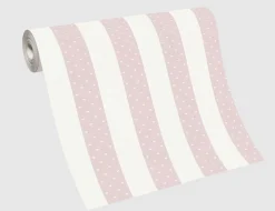 Vliestapete Streifen Rosa