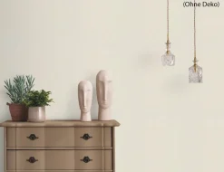 Vliestapete Textilstruktur Beige