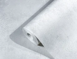 Vliestapete Uni Betonoptik Weiß