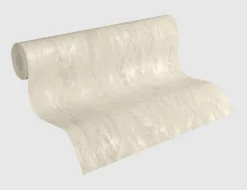 Vliestapete Uni Creme