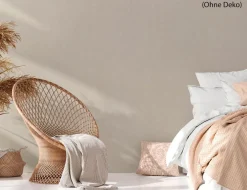 Vliestapete Uni Feinstruktur Beige