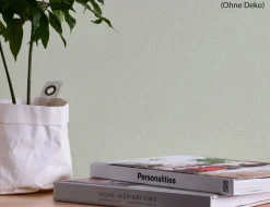 Vliestapete Uni Hellgrün