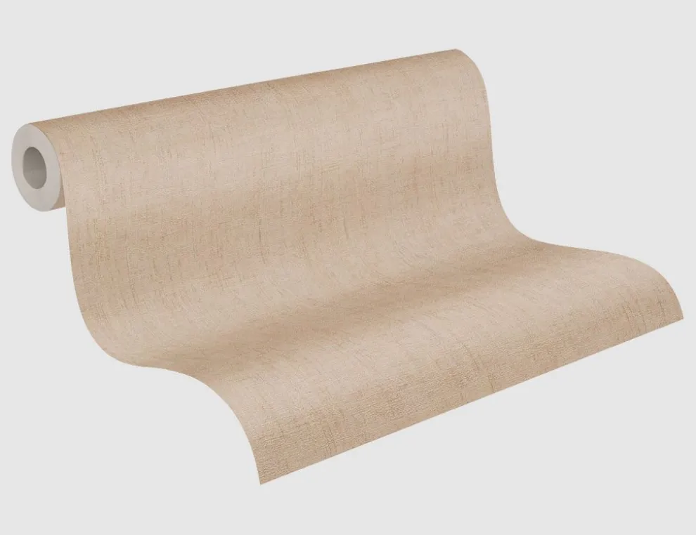 Vliestapete Uni Naturbeige meliert