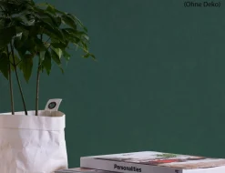 Vliestapete Uni Tiefgrün