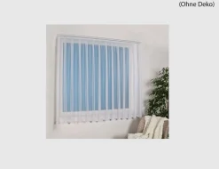 Voile Fensterstore Granit weiß