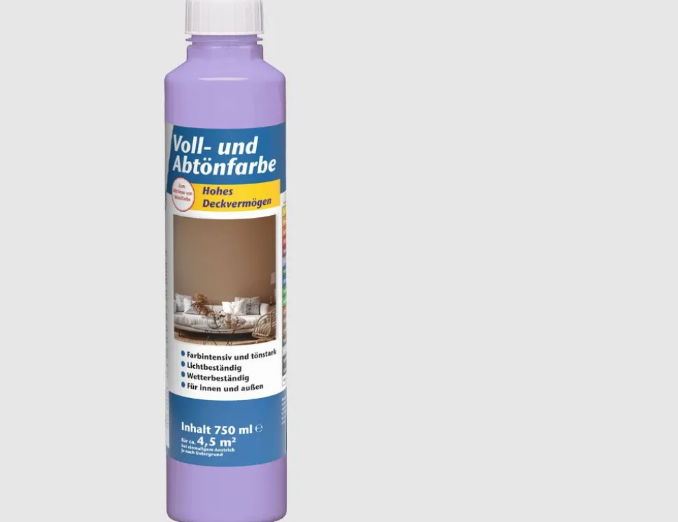 Voll- und Abtönfarbe