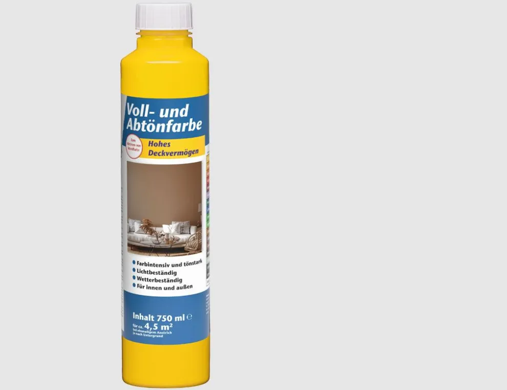Voll- und Abtönfarbe