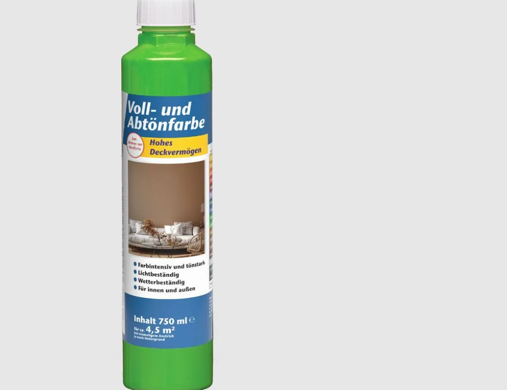 Voll- und Abtönfarbe