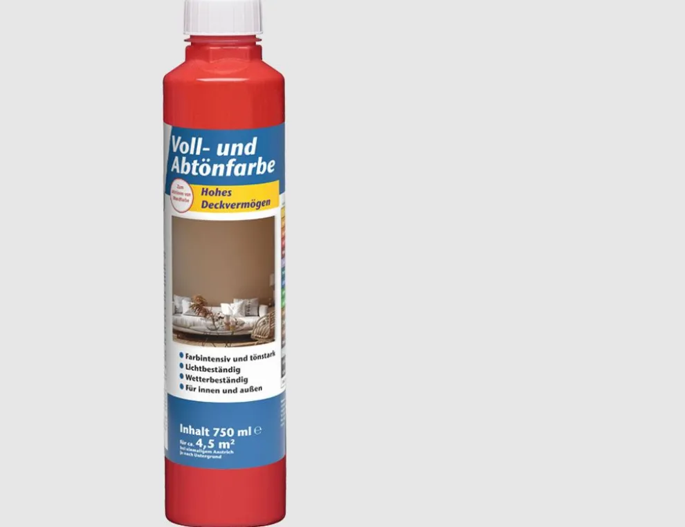 Voll- und Abtönfarbe