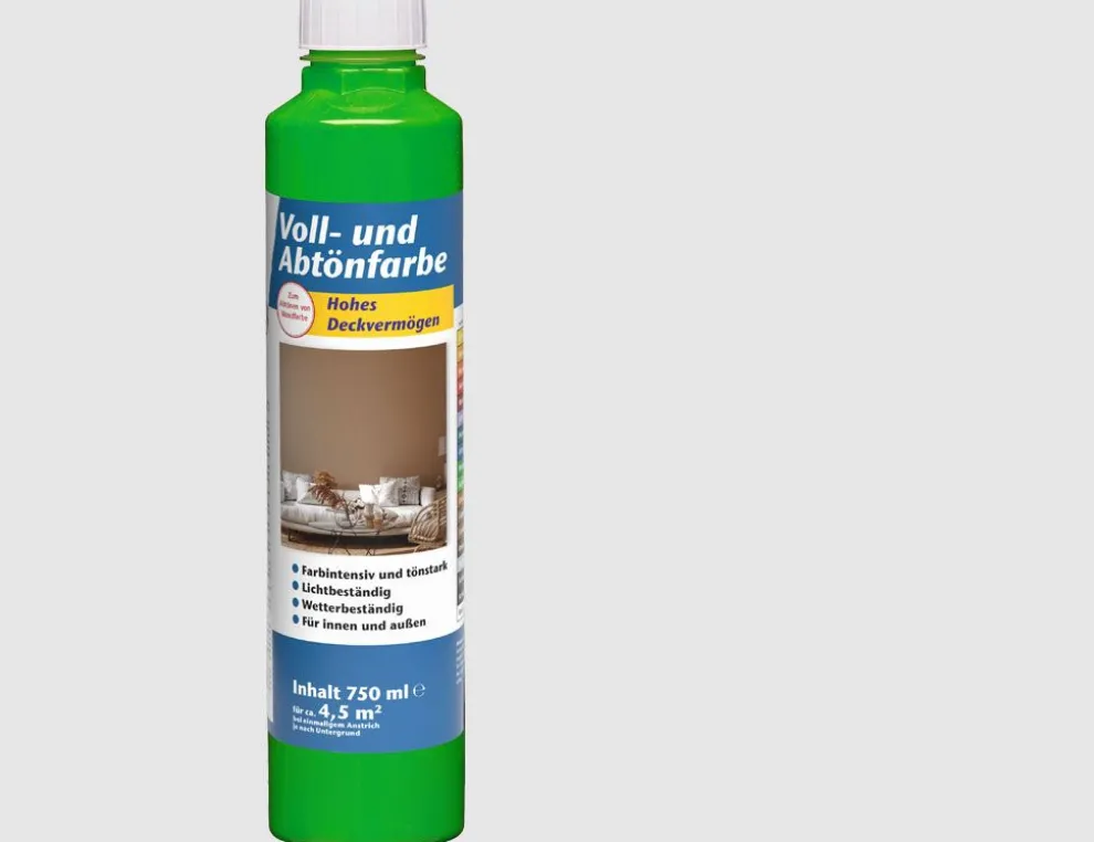 Voll- und Abtönfarbe