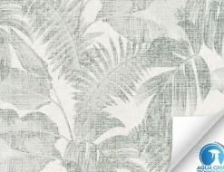 Vorgeleimte Vliestapete Blätter Beige, Grün