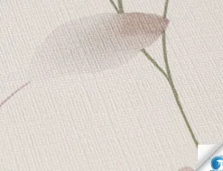 Vorgeleimte Vliestapete Blume Beige