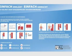 Vorgeleimte Vliestapete Textilstruktur Salbeigrün