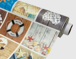 Wachstuch Maritim Bunt