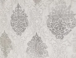Wachstuch Ornamente Grau