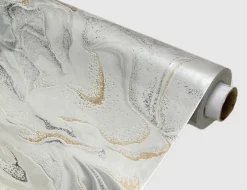 Wachstuch Pouring Grau