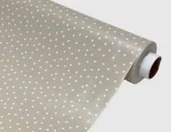 Wachstuch Punkte Beige