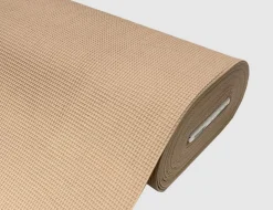 Waffelstoff Uni Beige