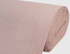 Waffelstoff Uni Rosé