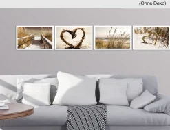 Wand Deko Herzen & Strand
